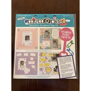 Vintage Frances Meyer Inc Memories Scrapbooking Page Kit Sugar And Spice Baby